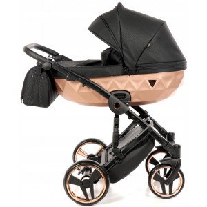 Junama Mirror Satin 02 Black | Kombi-Kinderwagen
